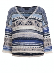 Pulover stoneBlue-kamnito modra